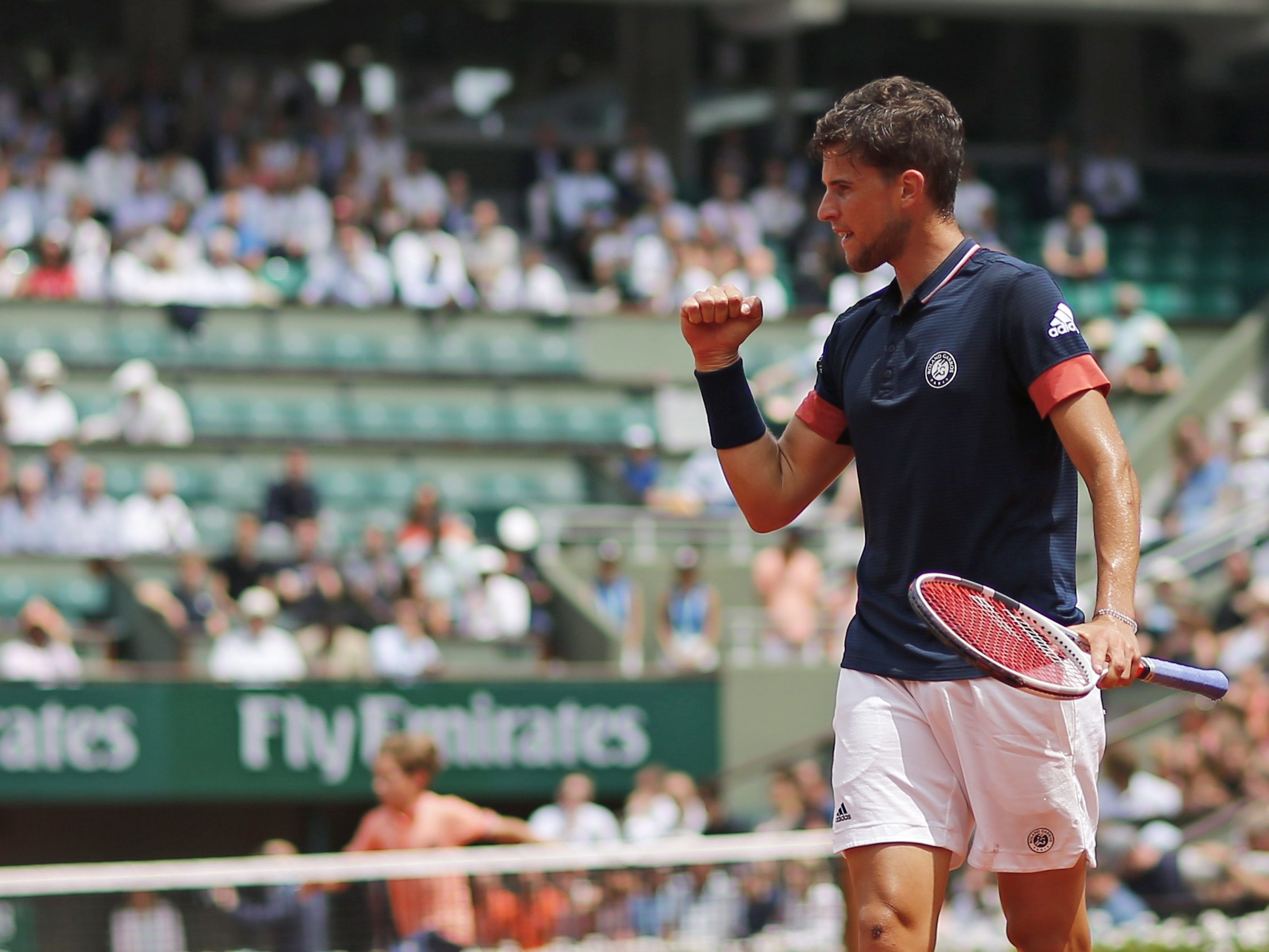 Dominic Thiem kämpft um den Einzug ins Finale der French Open.