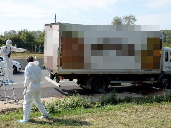 In diesem Laster mussten 71 Menschen den Erstickungstod sterben.