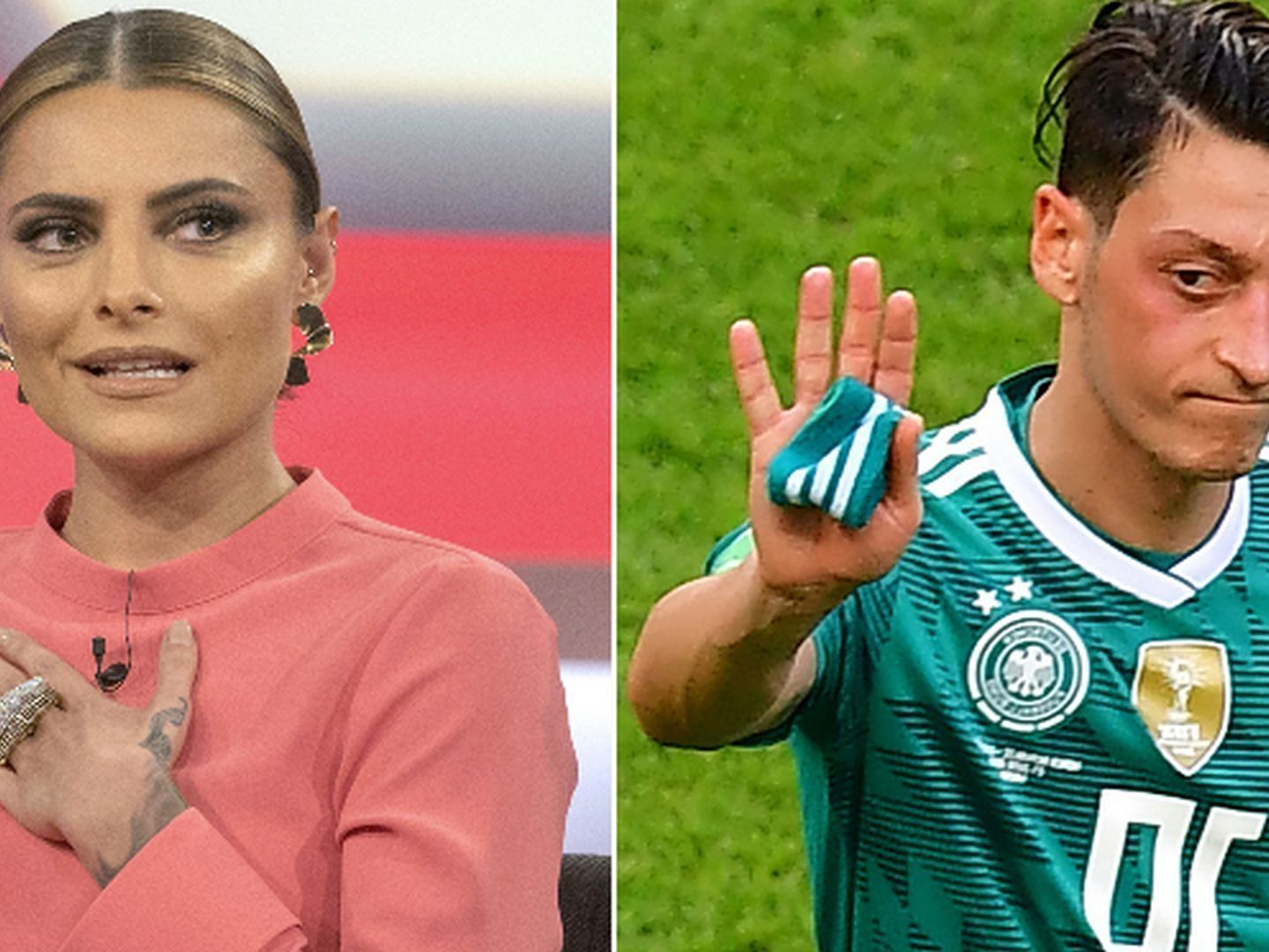 Sophia Thomalla kritisiert Mesut Özil scharf.