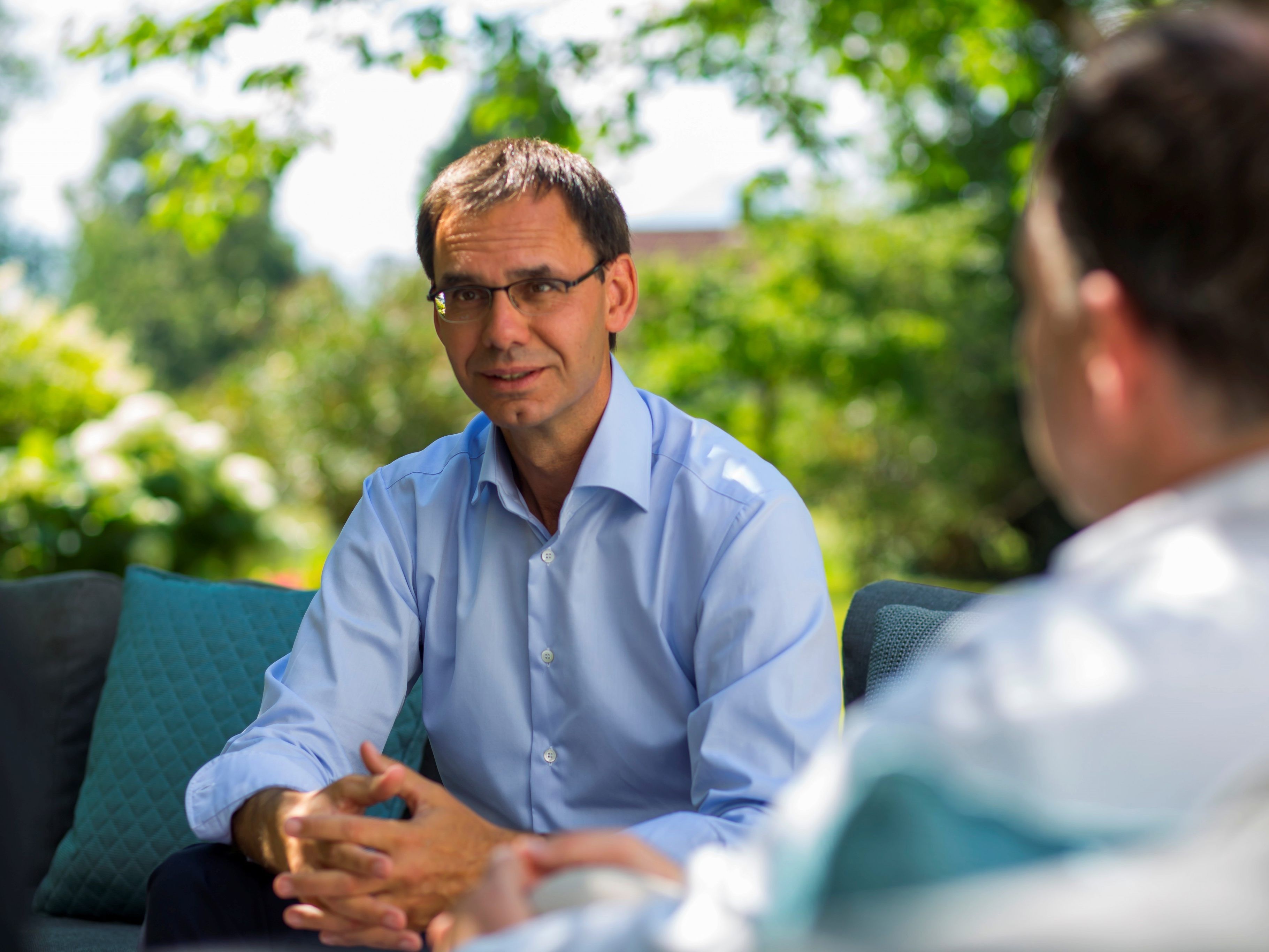Wallner im Interview mit den VN.