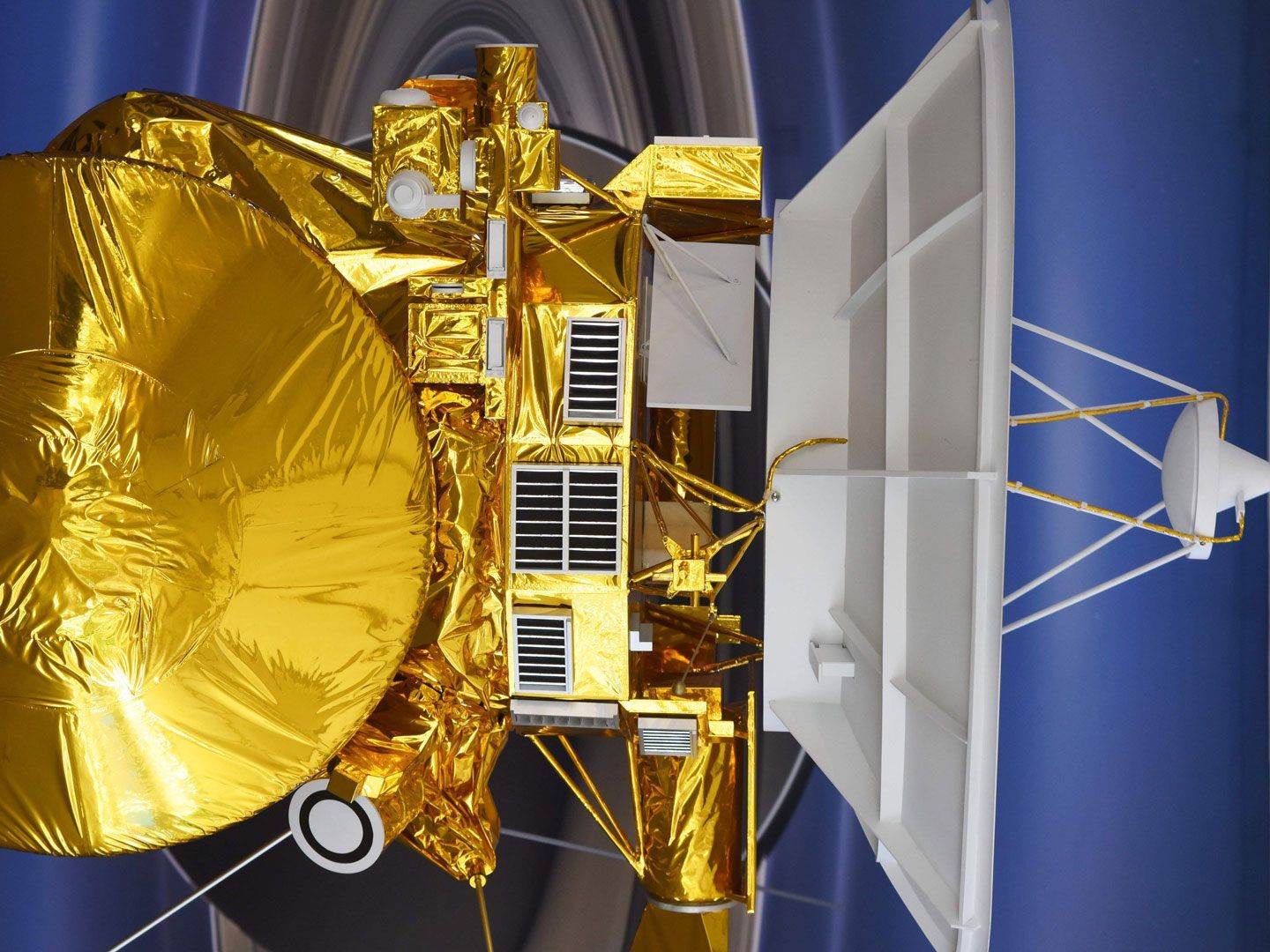 Ein Model der Raumsonde Cassini
