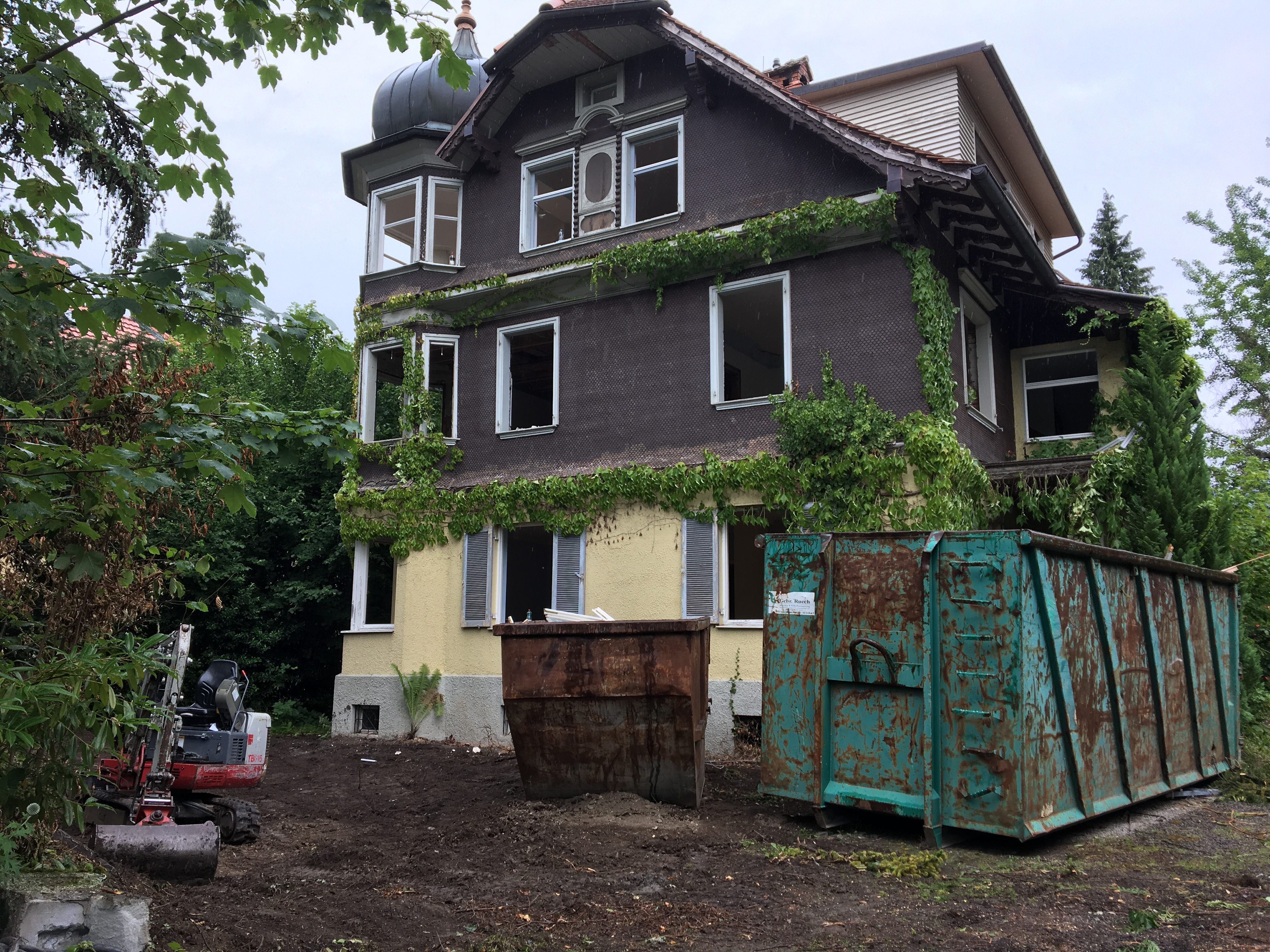 Abriss der Villa Freudeck