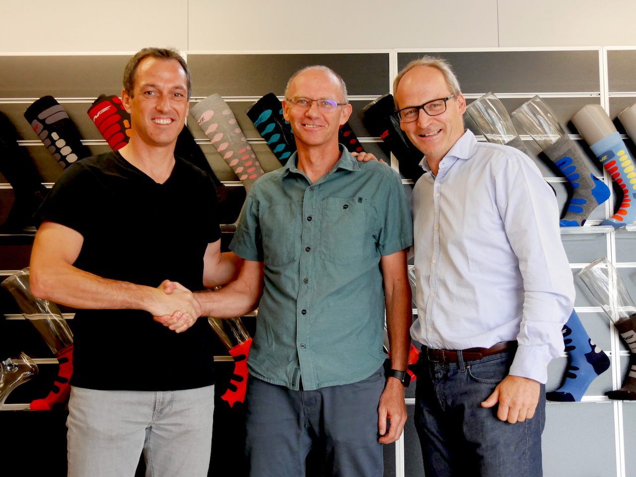 Geschäftsführer Stefan Lenz – Fa. LENZ, Geschäftsführer Martin Schuster-Alpin Center Lech, Geschäftsführer Mag. Gerhard Vonach-Vonach Marketing Services.