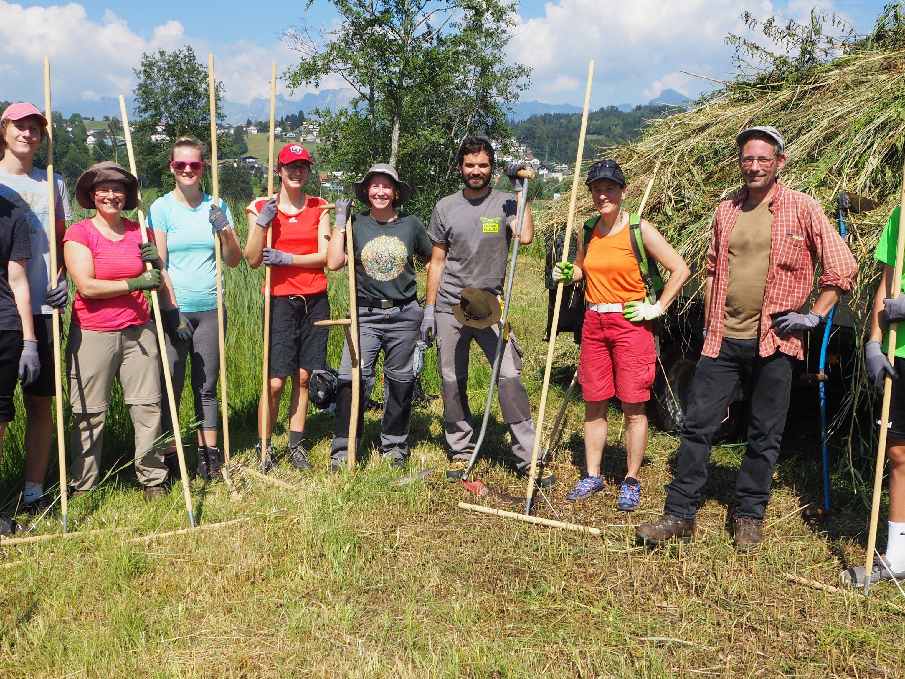 Ehrenamtliche Arbeit beim Vielfaltertag im Frastanzer Ried