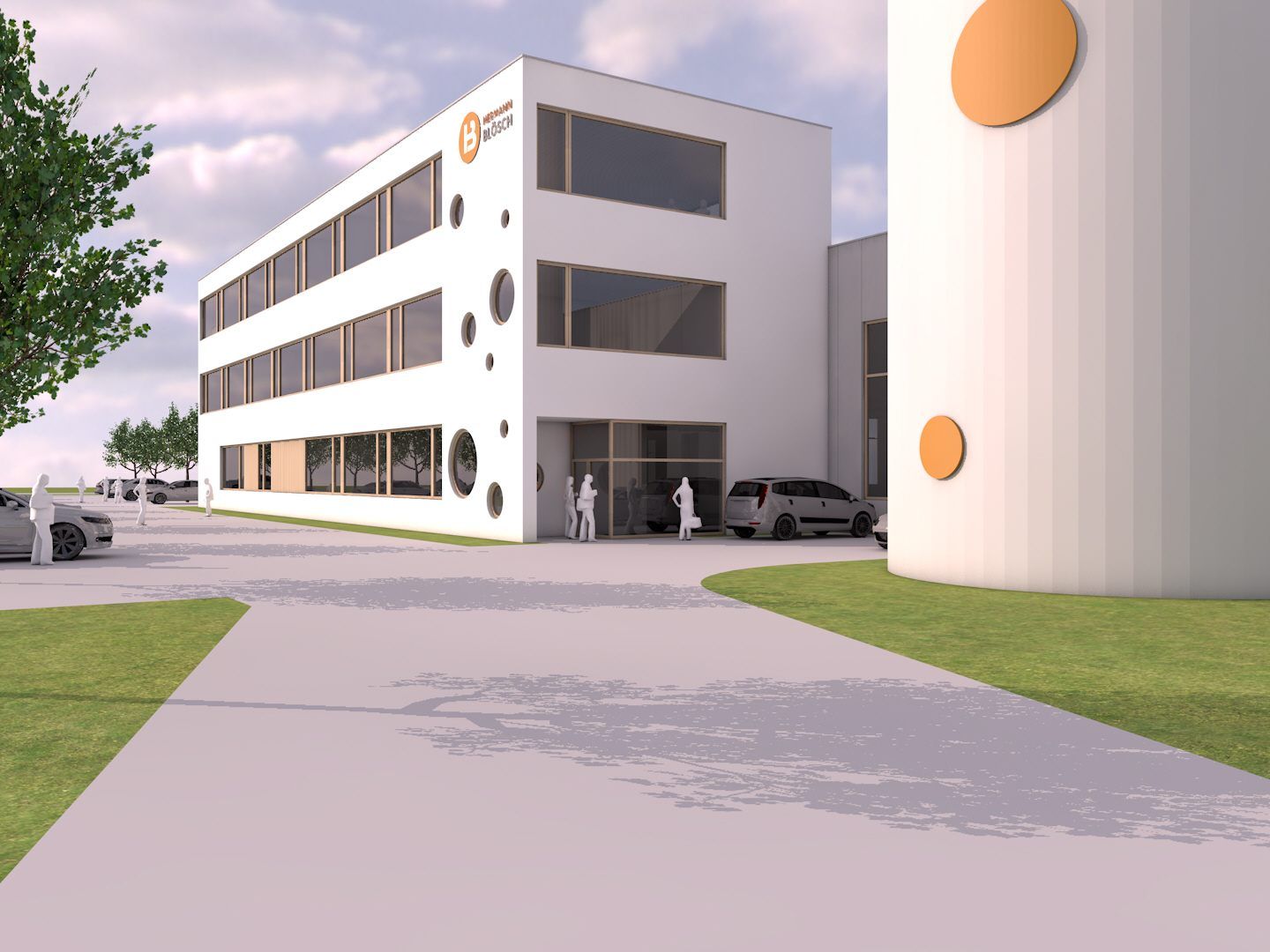 Die i+R Industrie- & Gewerbebau errichtet das moderne Betriebsgebäude in energieeffizienter Bauweise in etwa einem Dreivierteljahr