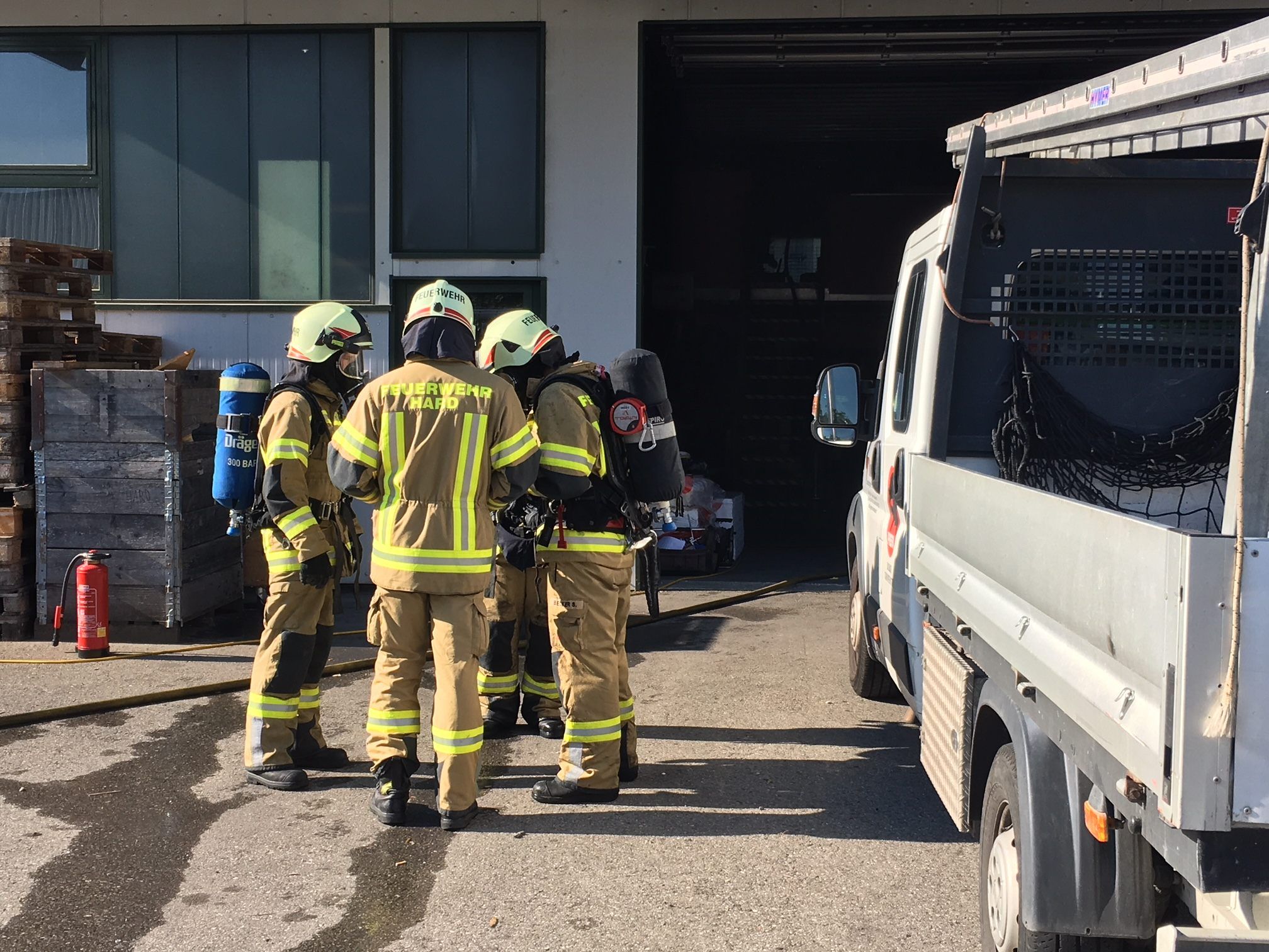 Die Feuerwehr konnte das Feuer rasch unter Kontrolle bringen.