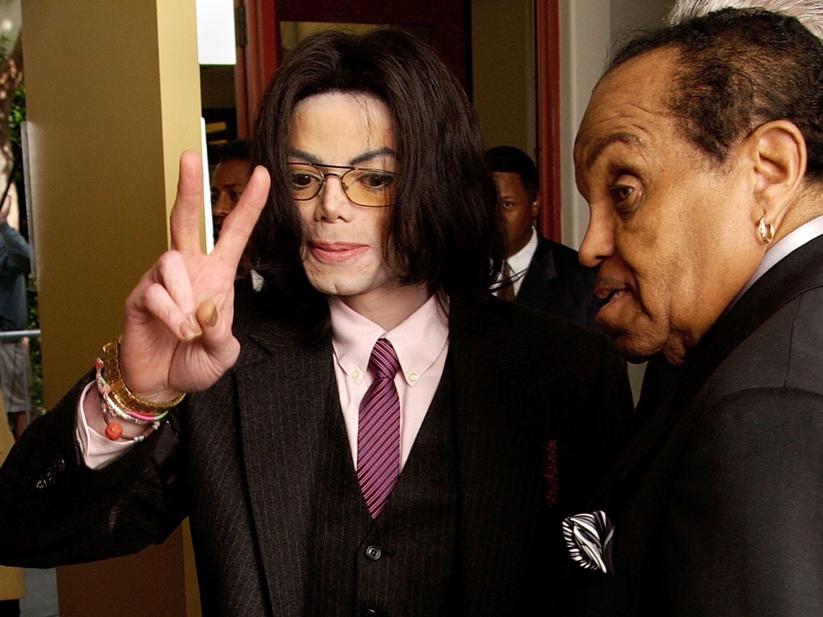 Michael und Joe Jackson.