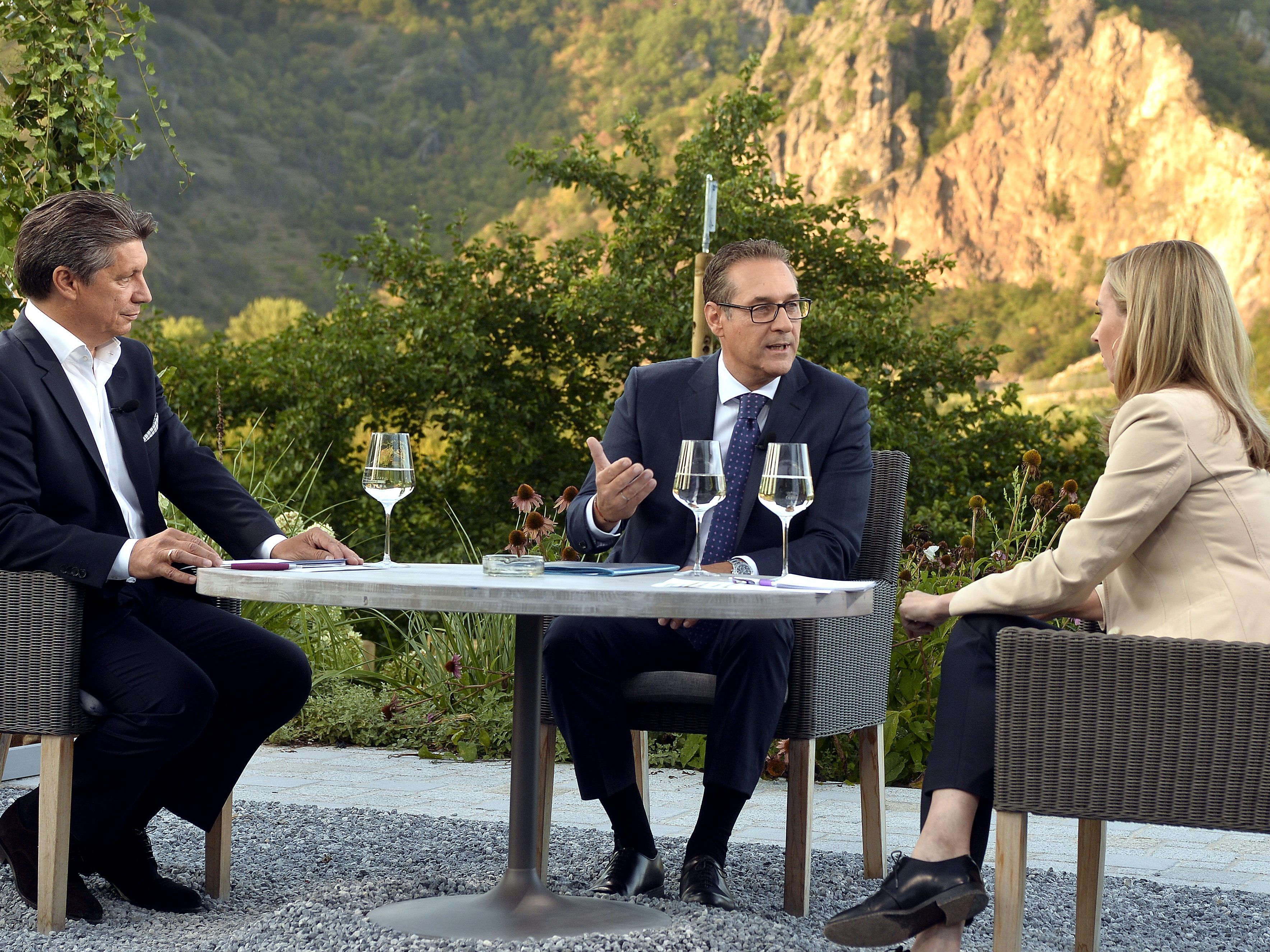 Heinz-Christian Strache im ORF-Sommergespräch.