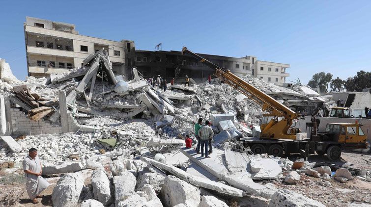 Mehrere Häuser wurden durch die Explosion zerstört.