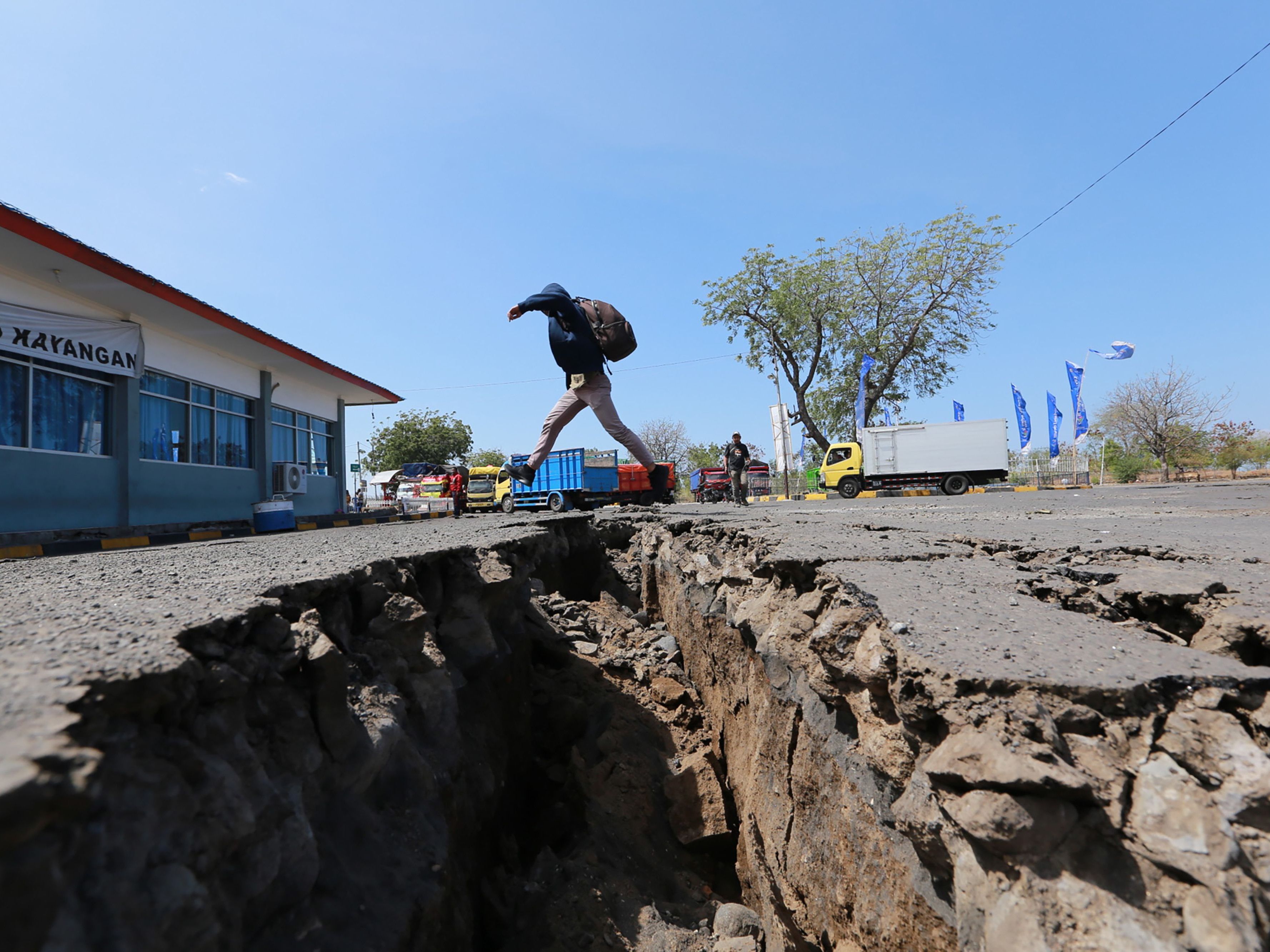 Die Insel Lombok erschütterten hunderte Nachbeben.