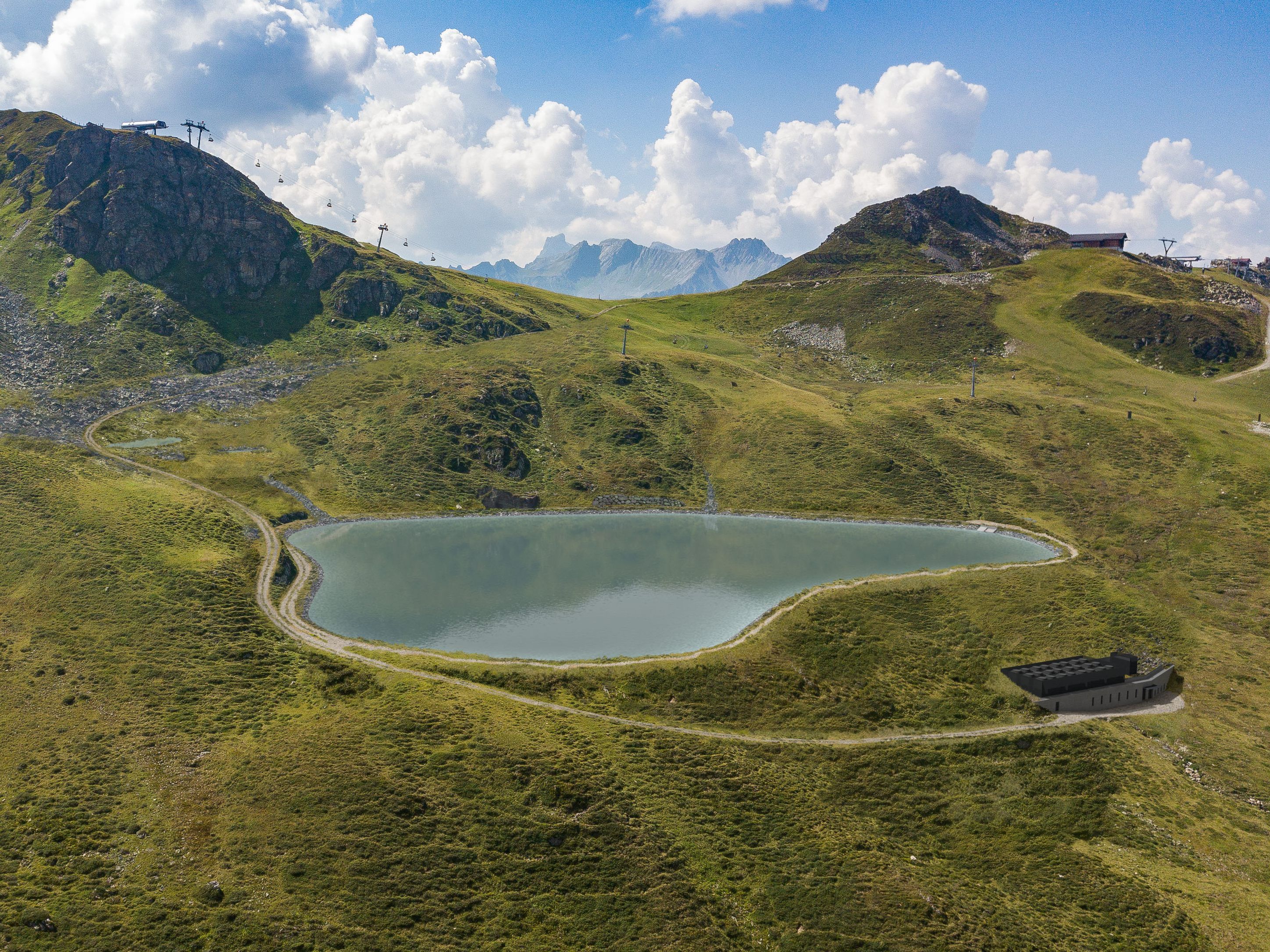 So soll der Speichersee später aussehen.