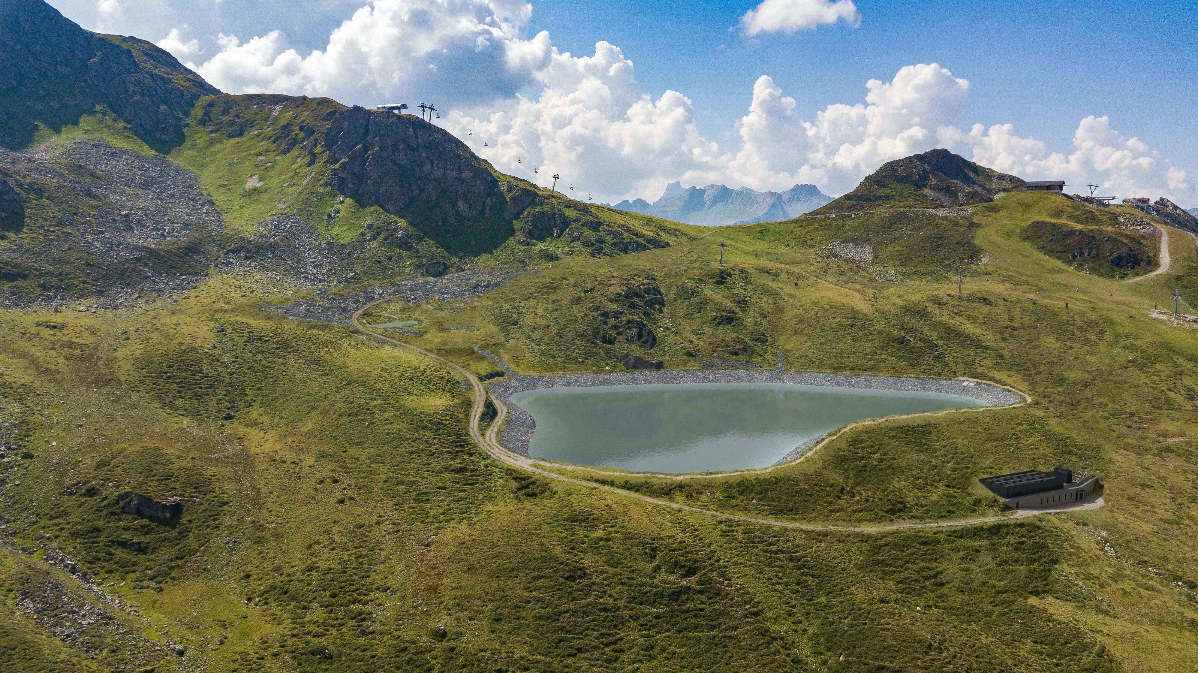 Speichersee bei Niedrigwasser
