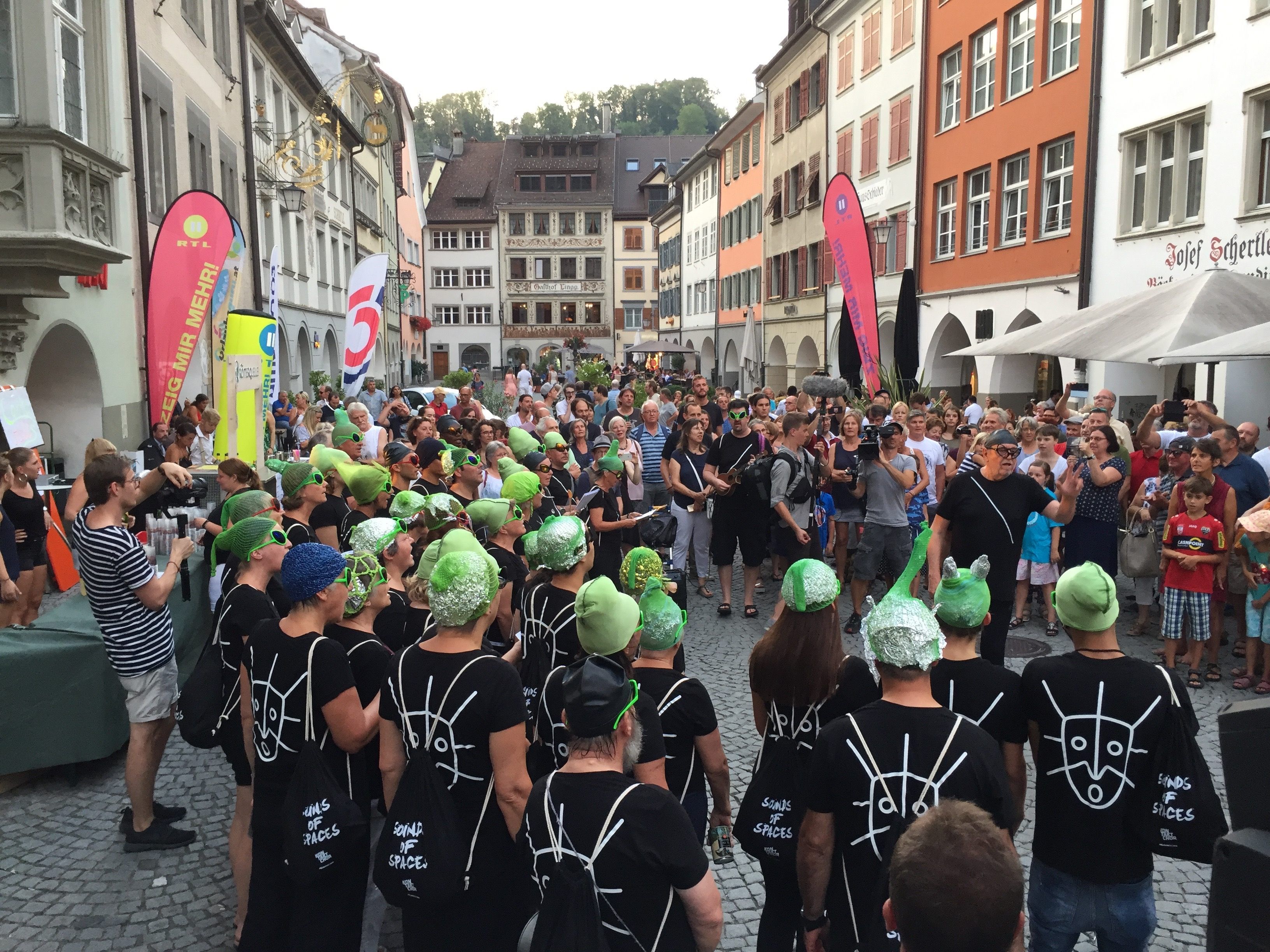 Die Klangprozession bewegte sich durch Feldkirchs Innenstadt.