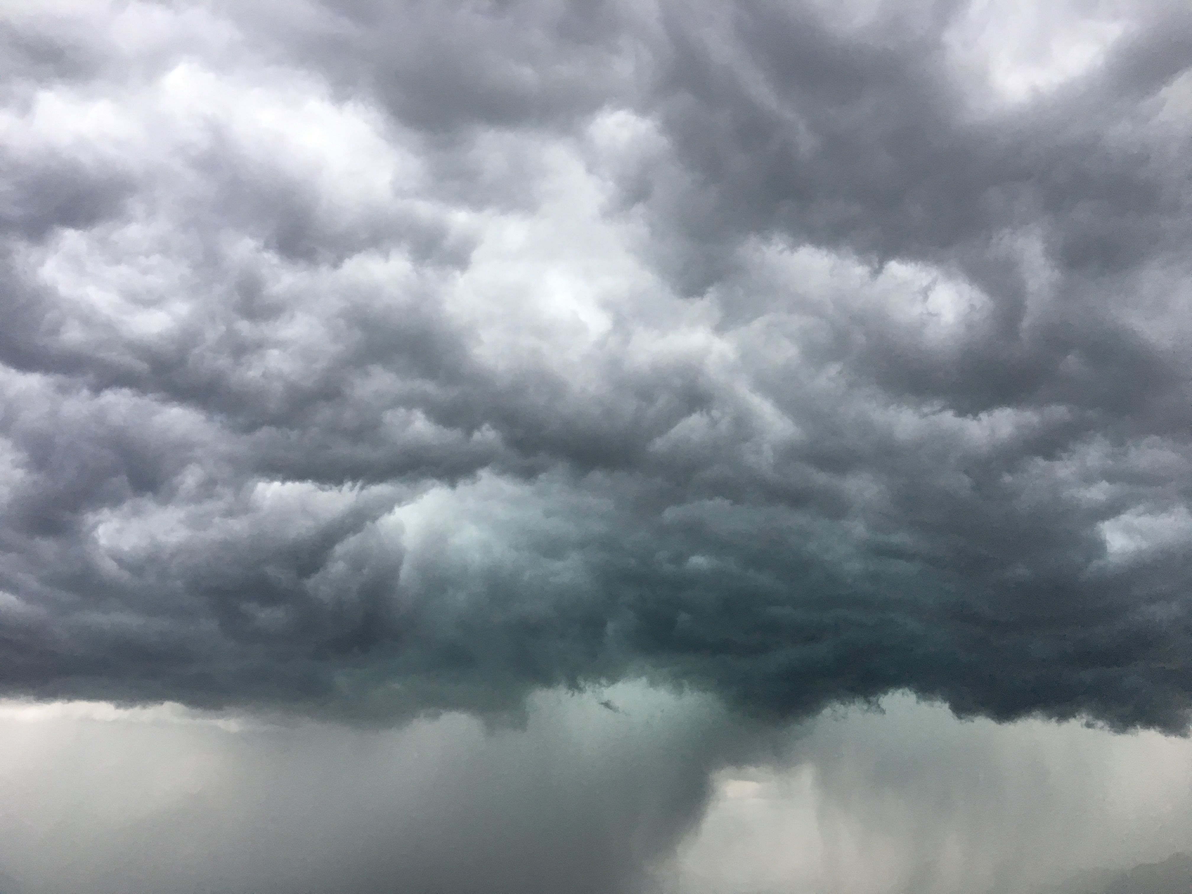 Fraxern, unmittelbar vor dem Gewitter am 29. August 2018