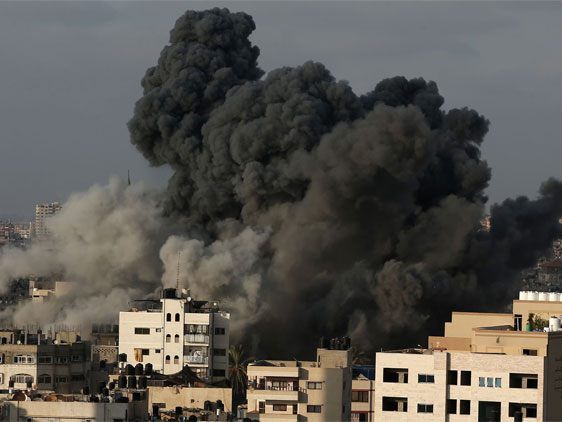 Drei Palästiner wurden beim Angriff auf Gaza-Stadt getötet.