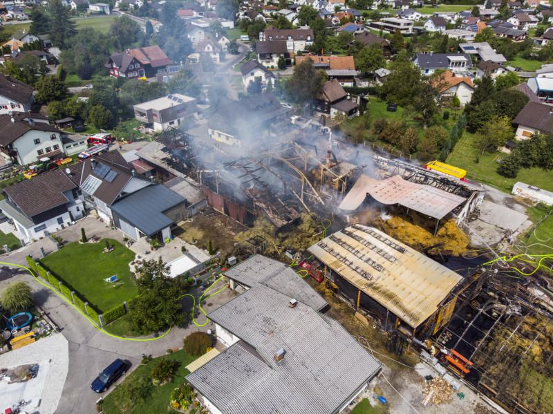 200 Feuerwehrleute standen im Großeinsatz