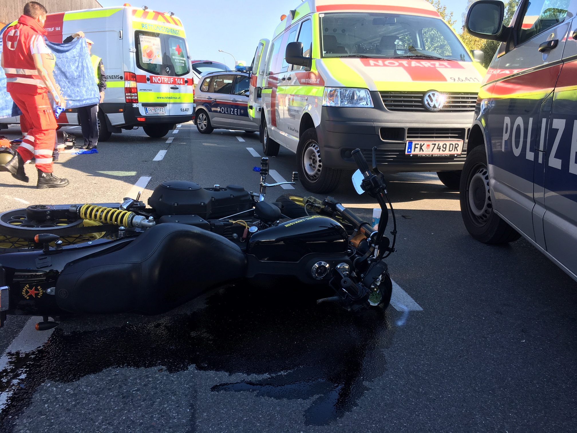 Der Motorradfahrer erlitt tödliche Verletzungen.