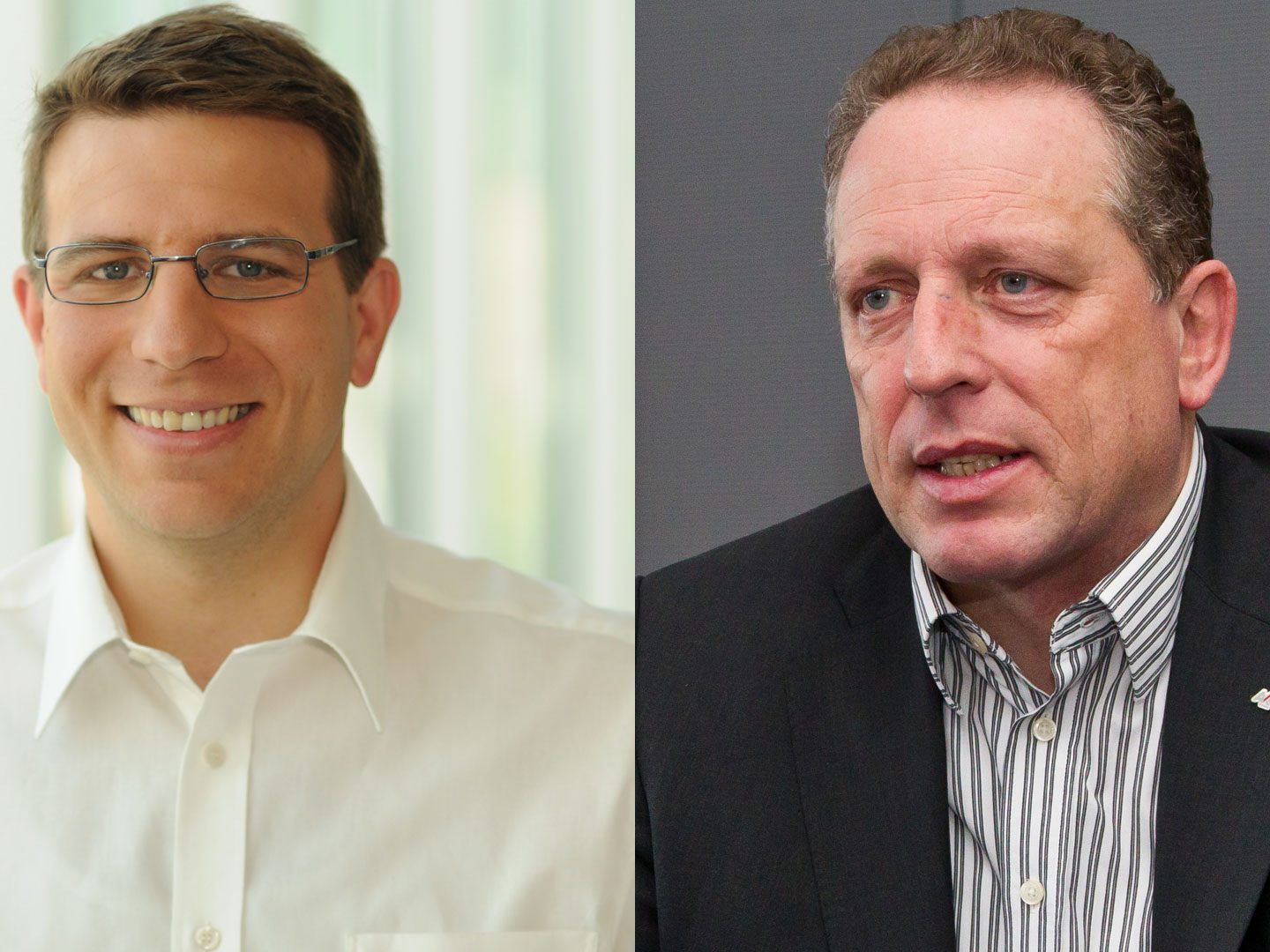 Michael Koscht (links) attackiert den AK-Präsidenten Hämmerle.