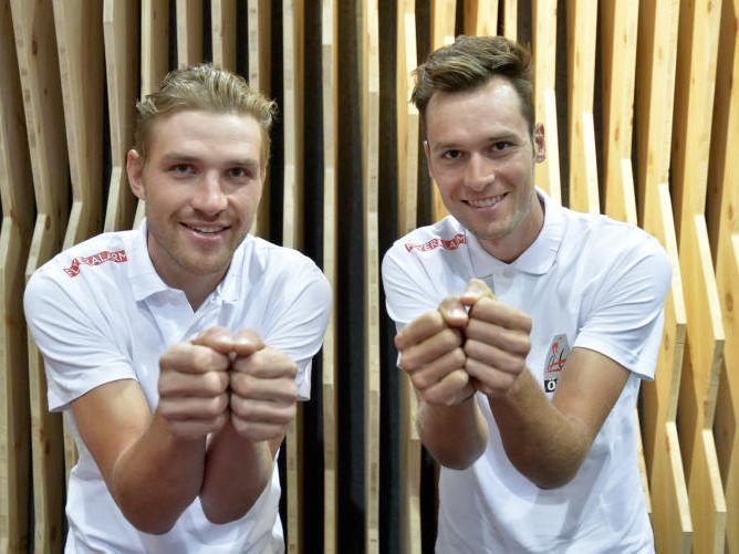 Die ÖRV-Fahrer Georg Preidler (R) und Matthias Brändle