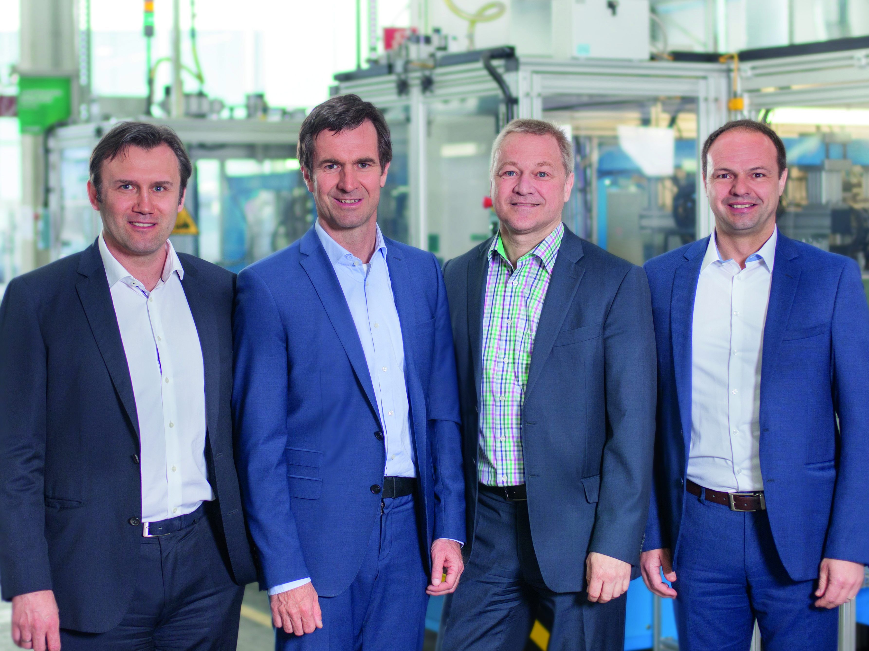 Die Geschäftsführung der GRASS-Gruppe (von links): André Stiller, Thomas Zenker, Thomas Müller und Albert Trebo.