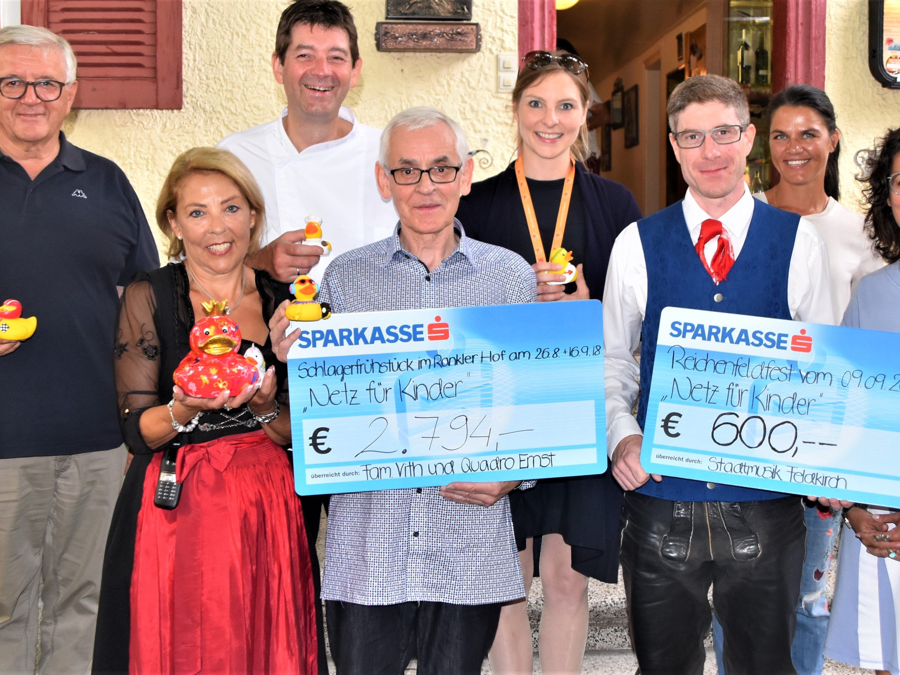 Spendenübergabe im Rankweiler Hof