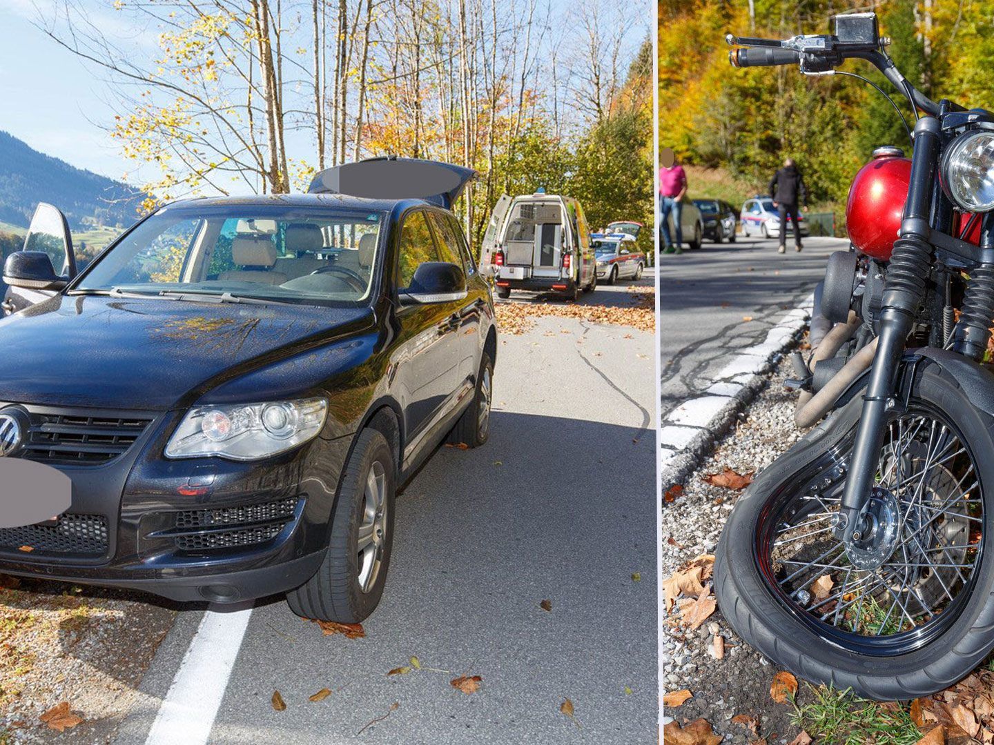Die Bikerin musste mit dem Rettungshubschrauber ins Spital geflogen werden.