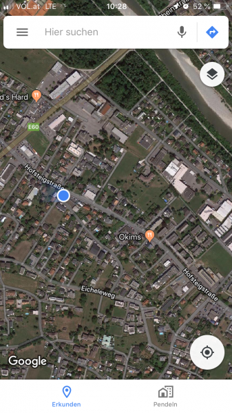 Die Hofsteigstraße in Hard ist derzeit gesperrt.