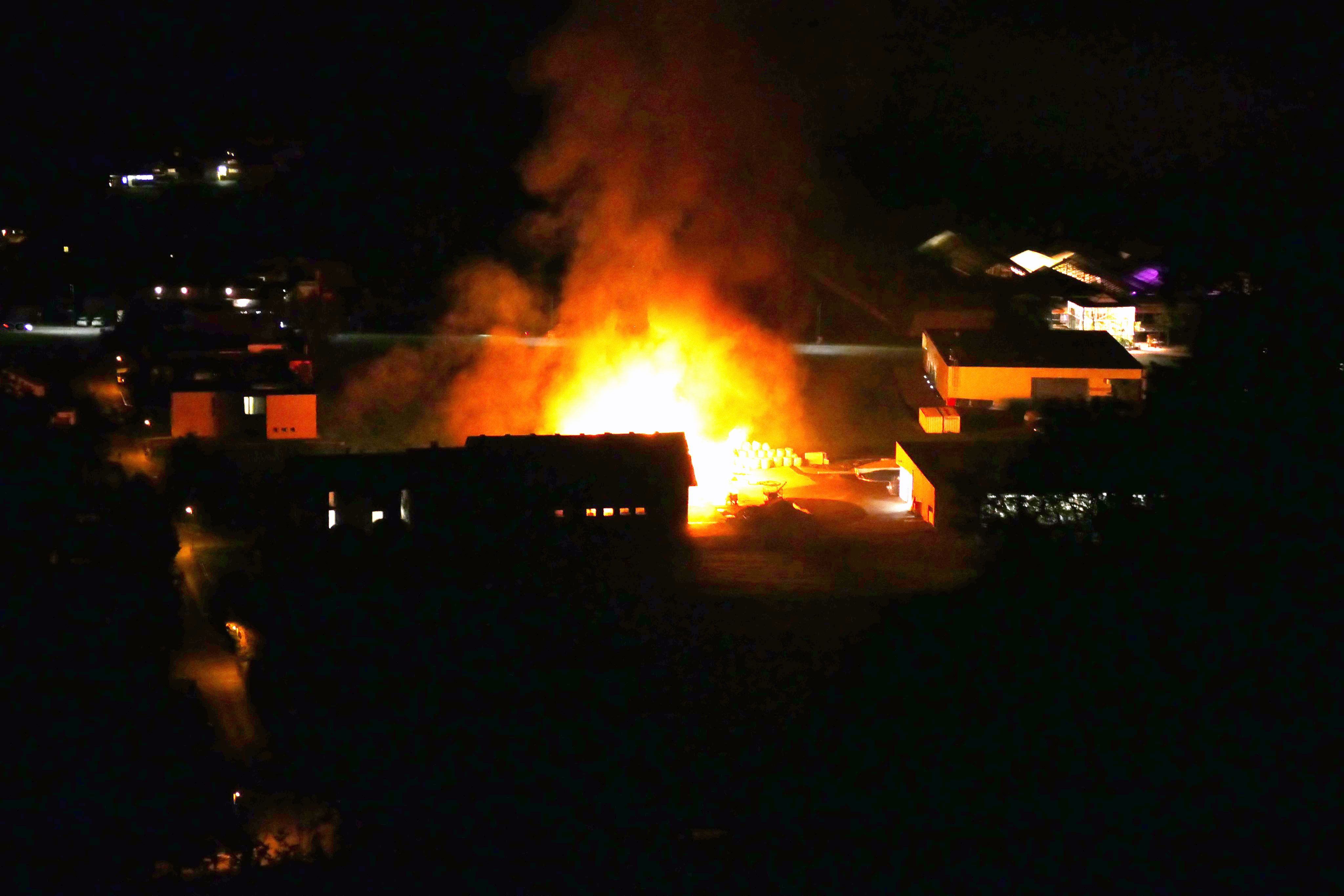 Brand in den frühen Morgenstunden