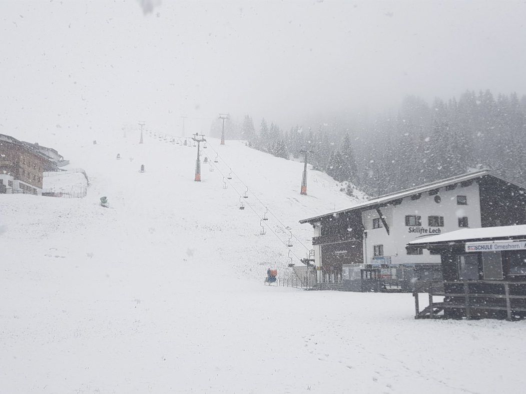 In Lech am Arlberg ist es schon Winter