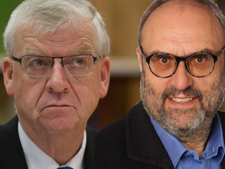 Hanno Metzler (re.), Direktor an der Neuen Mittelschule Hittisau, ist einer der Initiatoren des Briefes