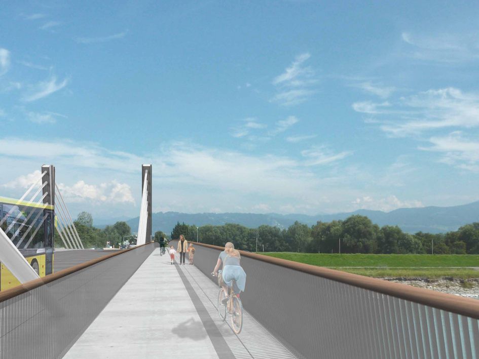 So wird die Rheinbrücke aussehen.