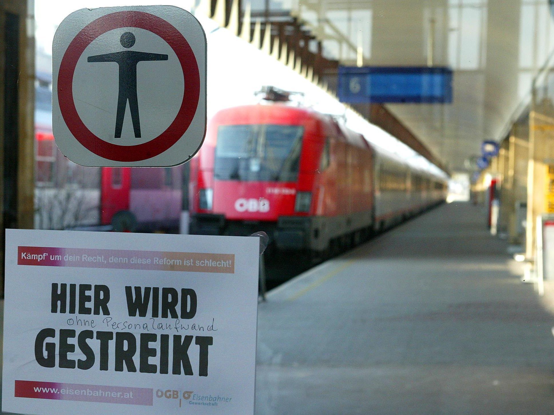Die gewerkschaft wirft der ÖBB-Führung vor, Druck auf Mitarbeiter auszuüben.