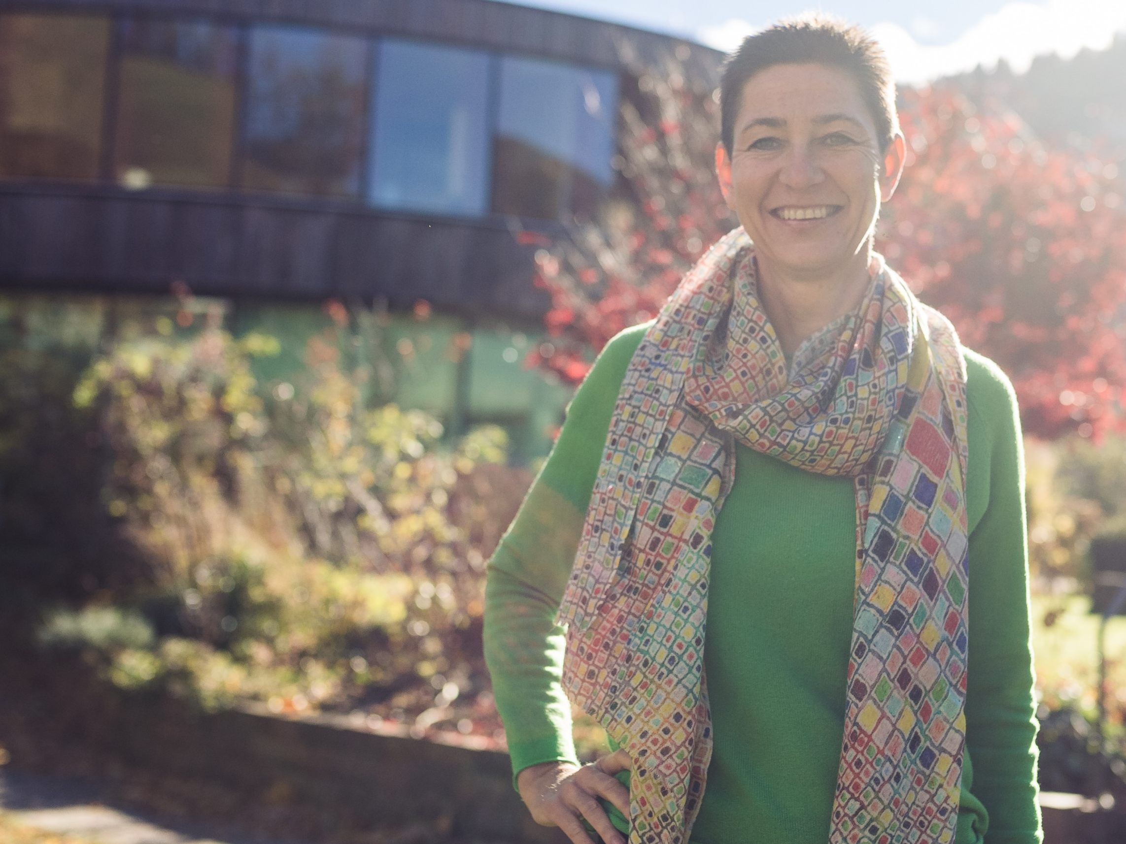 Die Unternehmerin Jutta Frick (47) aus Reuthe mag große Städte und die Natur. Sie ist im Bregenzerwald fest verwurzelt.