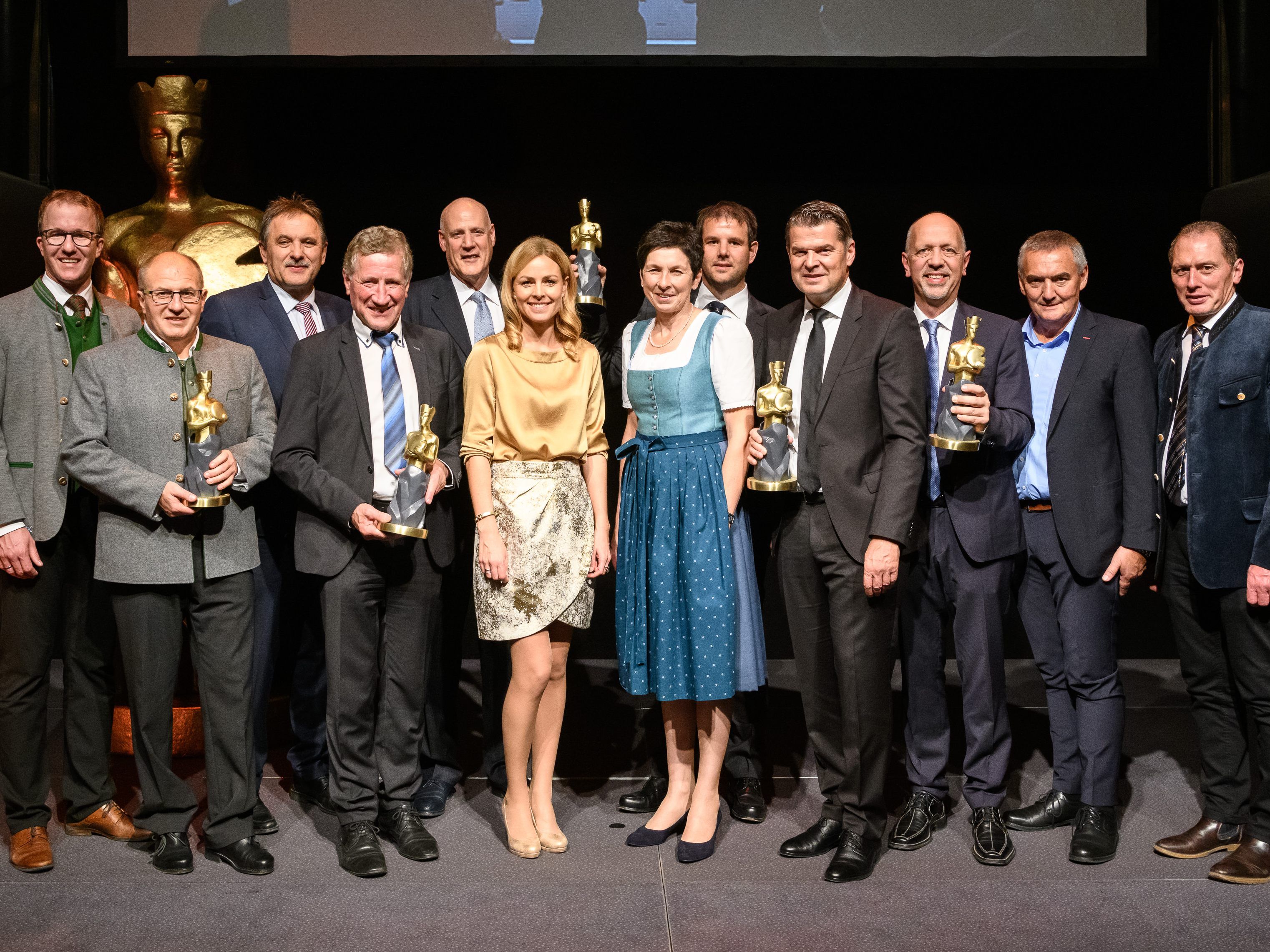 vl.nr. LR Christian Gantner, Sepp Krönauer, Franz Windisch, LR a.D. Erich Schwärzler, Michael Blass, Kerstin Polzer, Andrea Schwarzmann, Christof Abbrederis, Raimund Wachter, Michael Schatzmann, Othmar Bereuter, LK Präsident Josef Moosbrugger