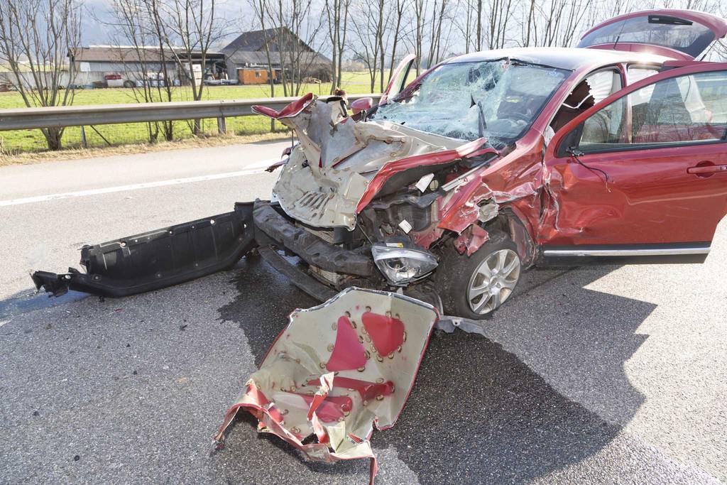 Unfall auf der A14 bei Hohenems.