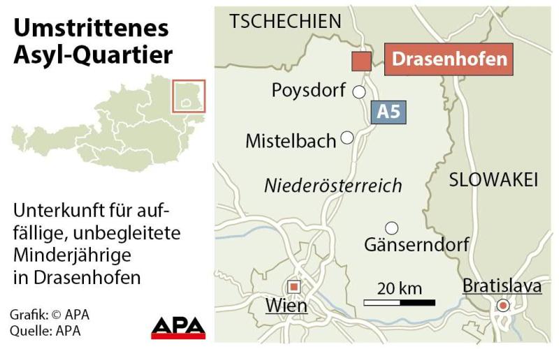 Umstrittenes Asyl-Quartier in Drasenhofen