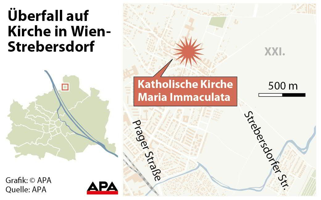 Überfall auf Kirche in Wien