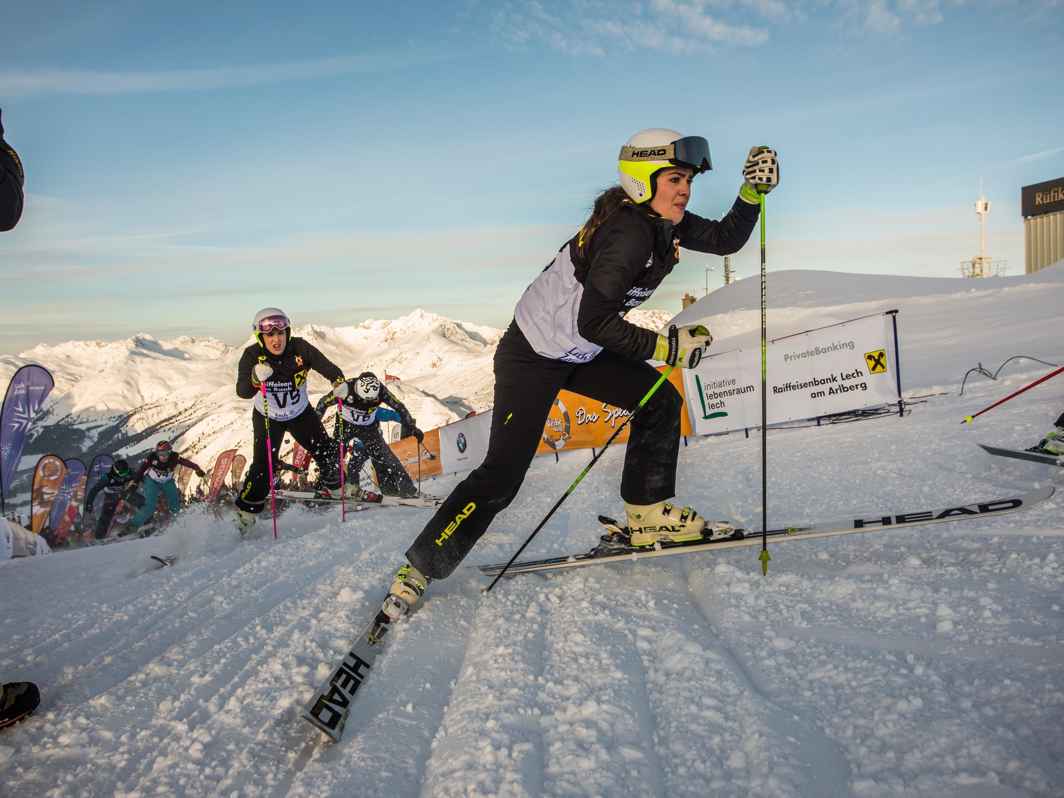 1000 Sportler gingen beim "Weißen Ring" in Lech an den Start.