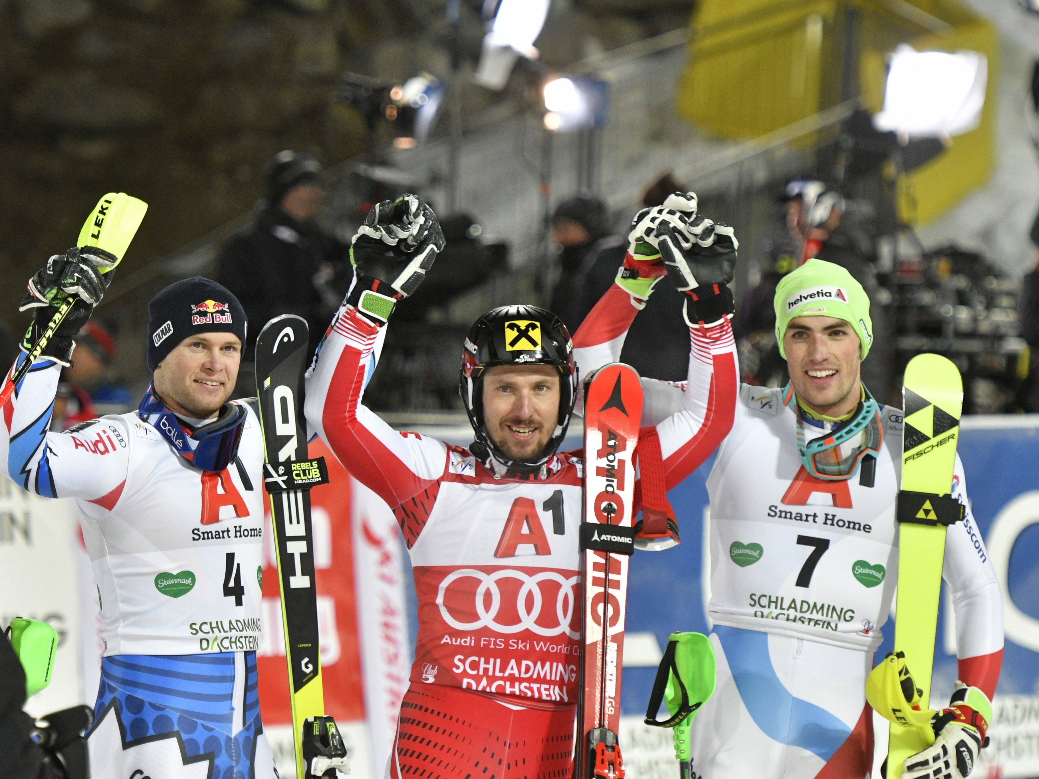 Hirscher vor Pinturault und Yule