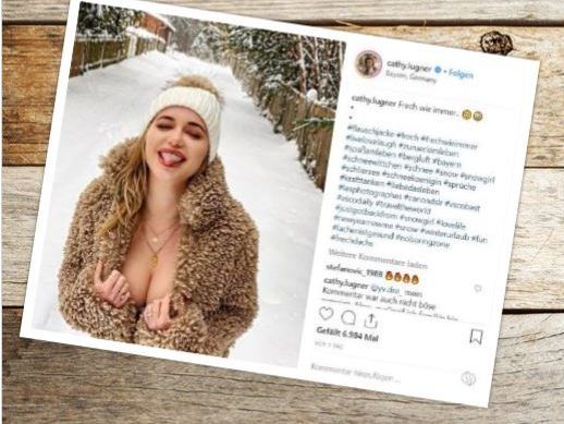 Comeback von Cathy Lugner auf "Insta".