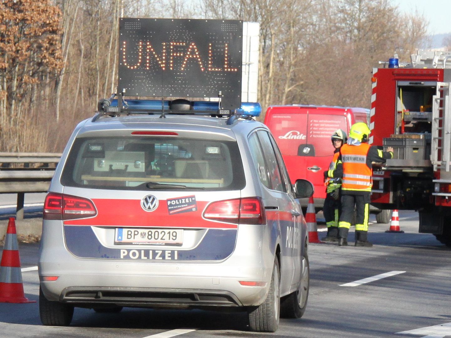 Auf der A14 kam es am Montag Morgen zu einem Unfall.