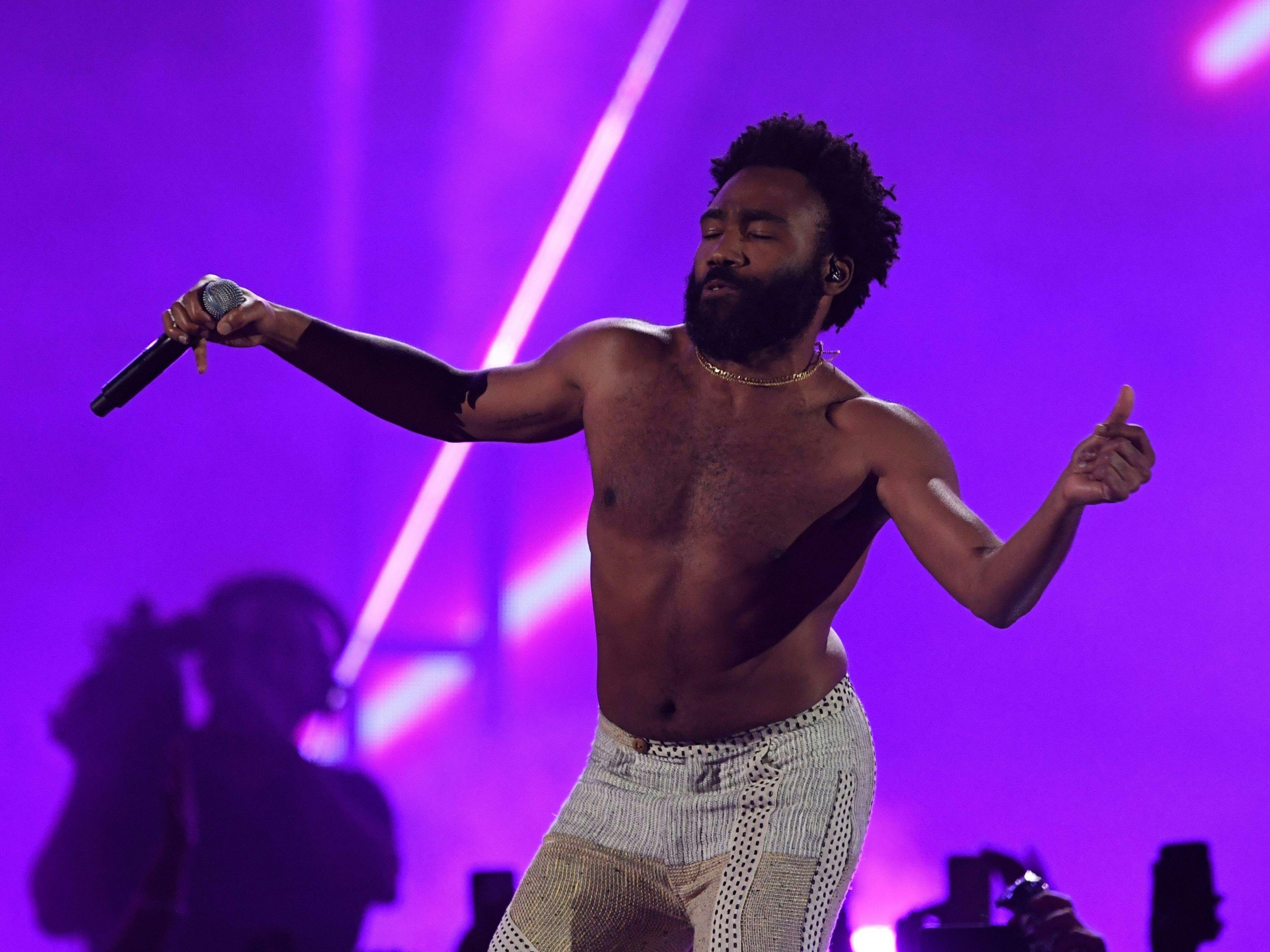 Childish Gambino bei seinem Auftritt.