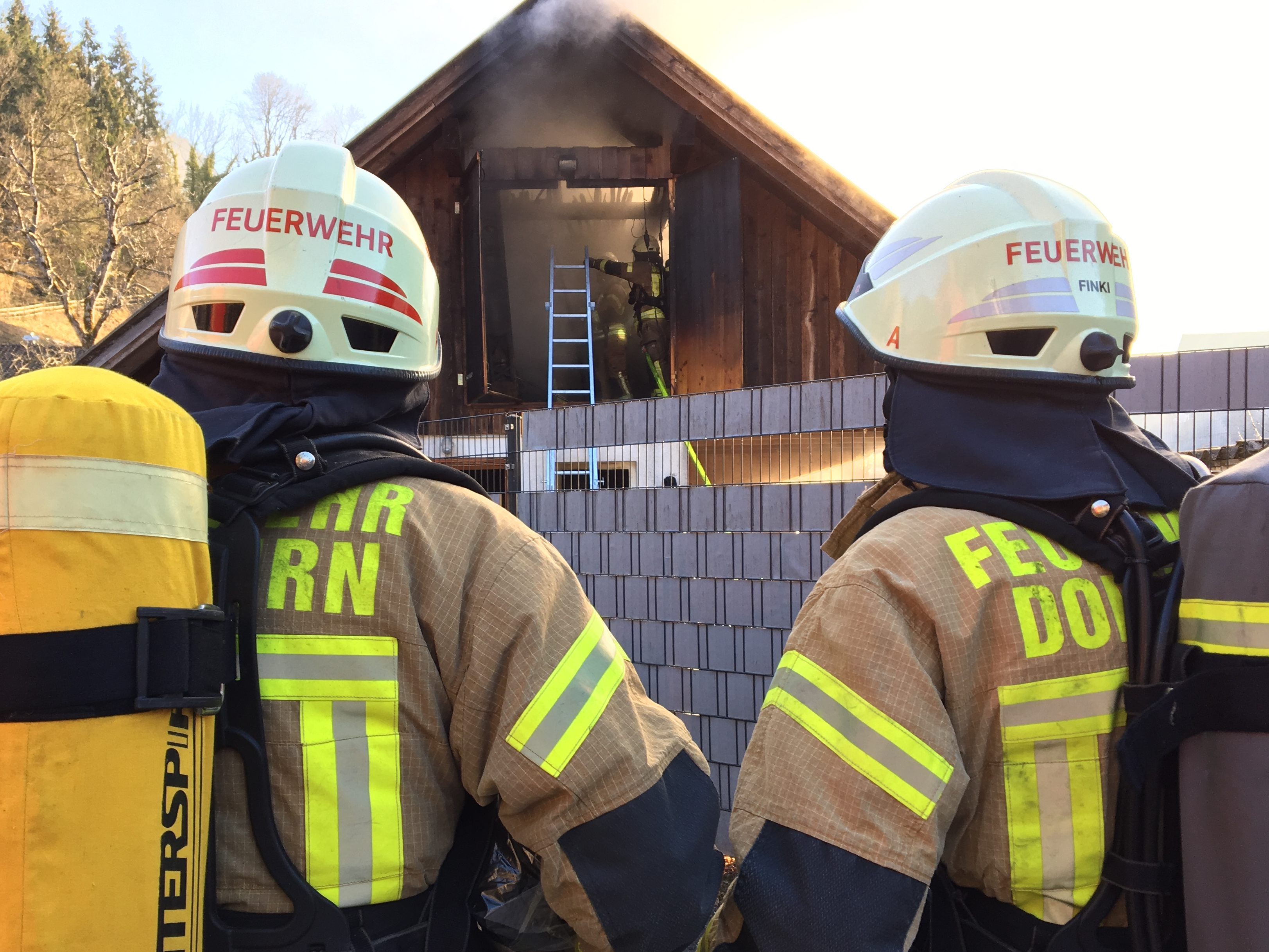 Die Feuerwehr Dornbirn brachte den Brand rasch unter Kontrolle.