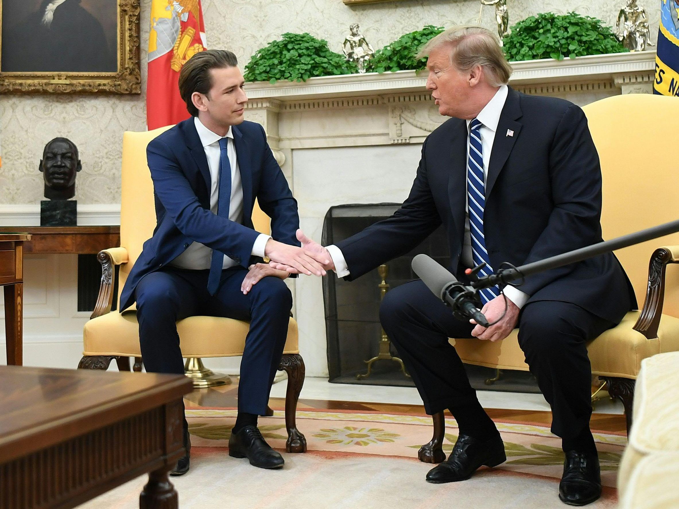 Bundeskanzler Kur zu Besuch in Washington bei US-Präsident Donald Trump.