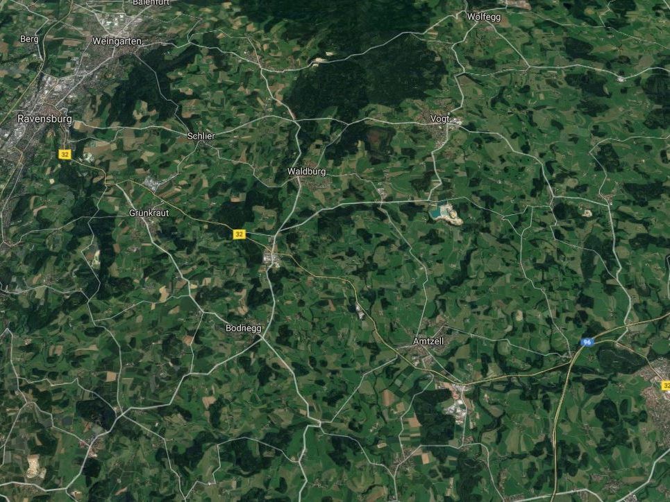 Die Flucht des Tatverdächtigen führte einmal quer durch Oberschwaben.