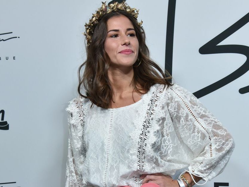 Sarah Lombardi hat sich bei einem Sturz auf der Treppe am Knöchel verletzt.