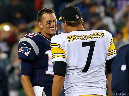 Quarterbacks Tom Brady (Patriots) und Ben Roethlisberger (Steelers)