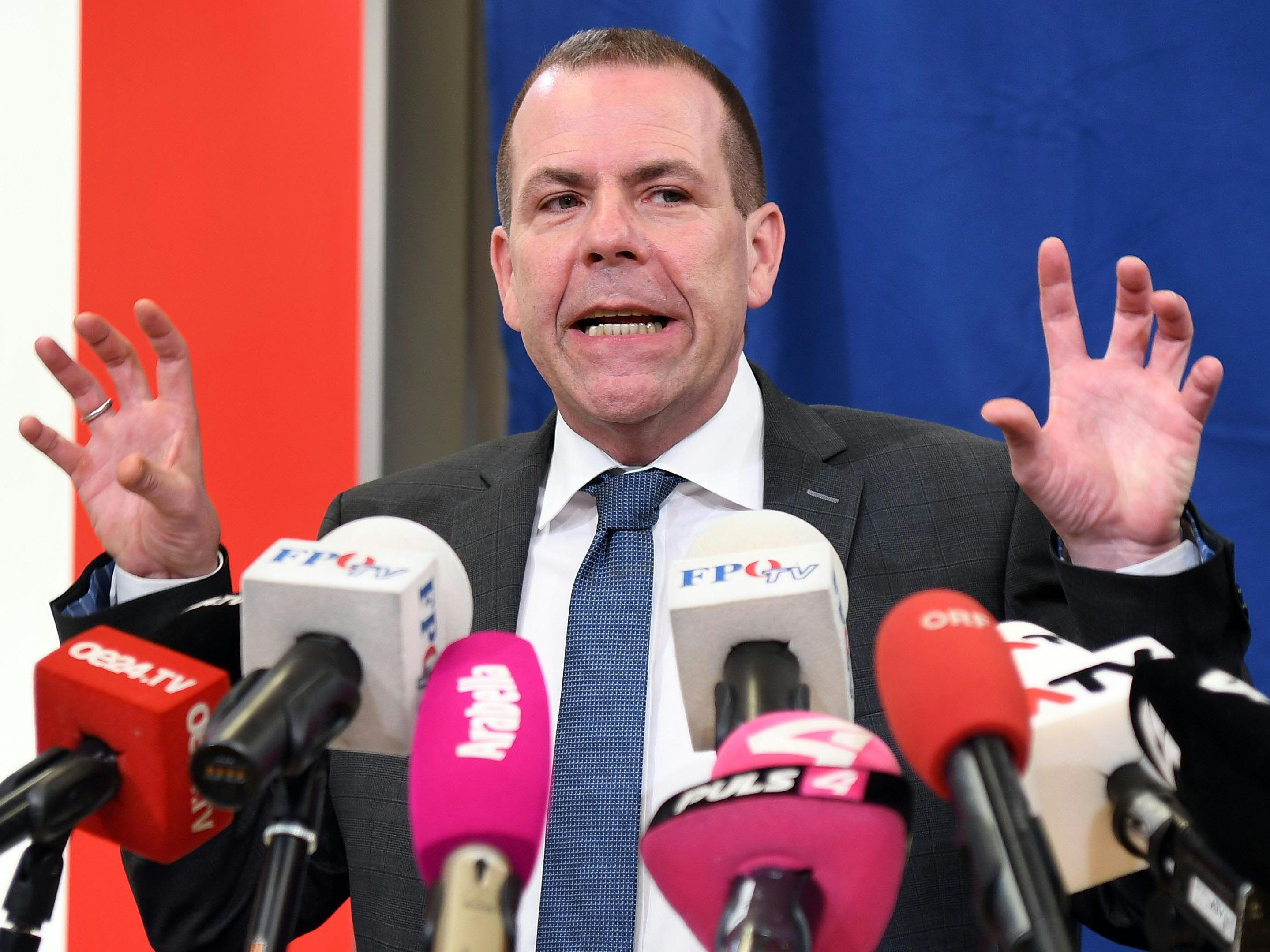 Der Spitzenkandidat der FPÖ bei der EU-Wahl, Harald Vilimsky, zeigte sich mit dem ORF unzufrieden