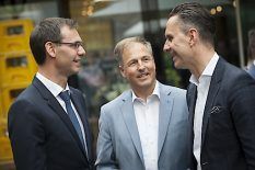 LH Markus Wallner im Gespräch mit Herwig Ganahl und Christoph Repolust von GrECo