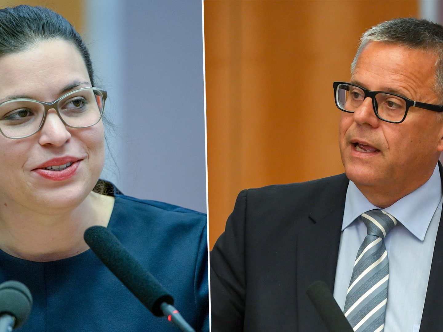 Nina Tomaselli und Roland Frühstück.